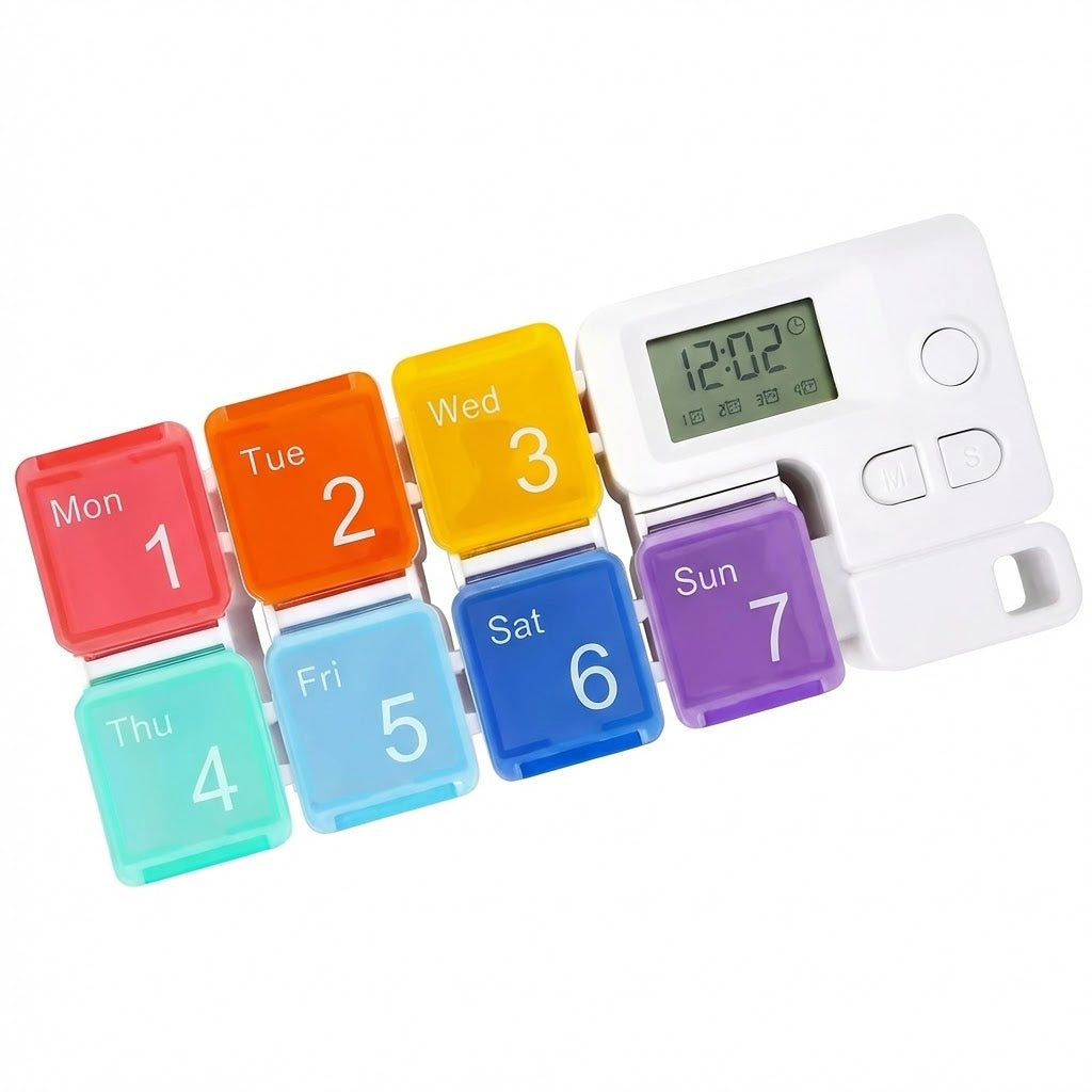 DoseMate™ Pastillero Inteligente con Alarma Sonora Anti-Olvidos